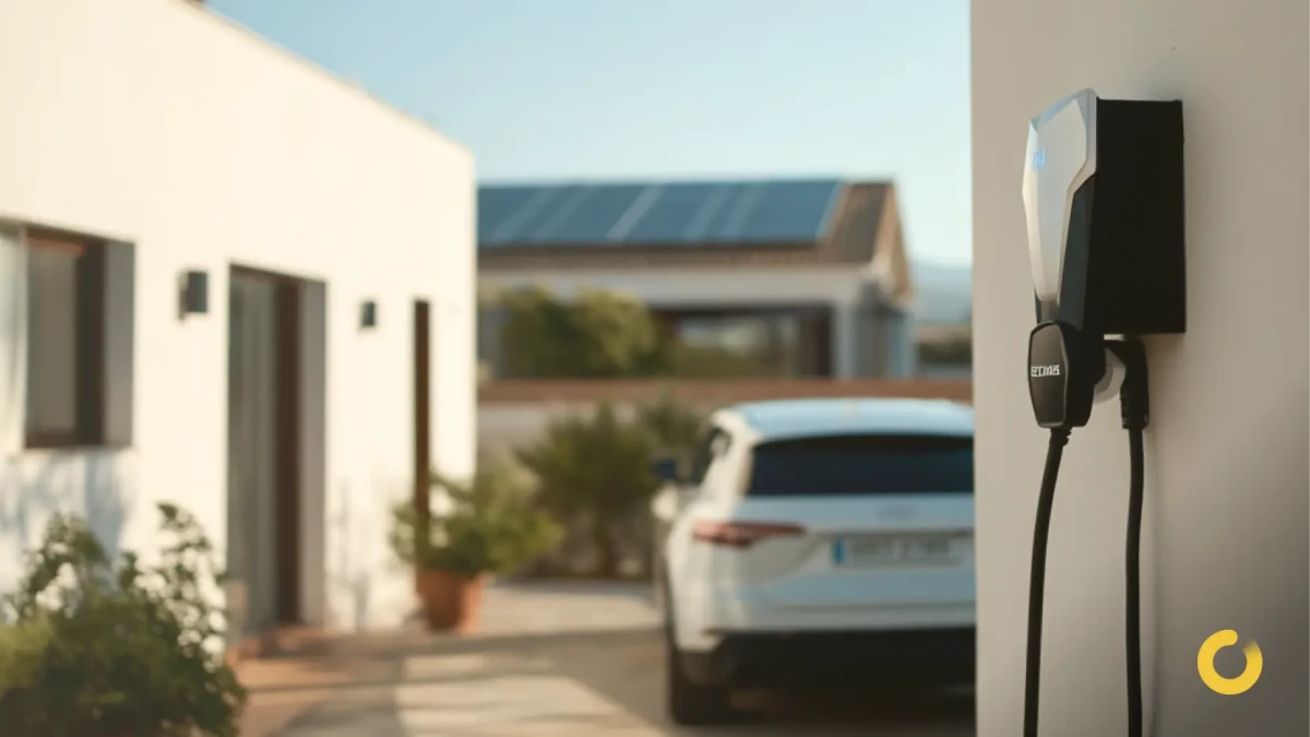 Painéis solares com carregador elétrico