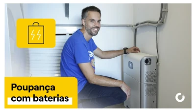 Exemplo de poupança com painéis solares com bateria em Portugal